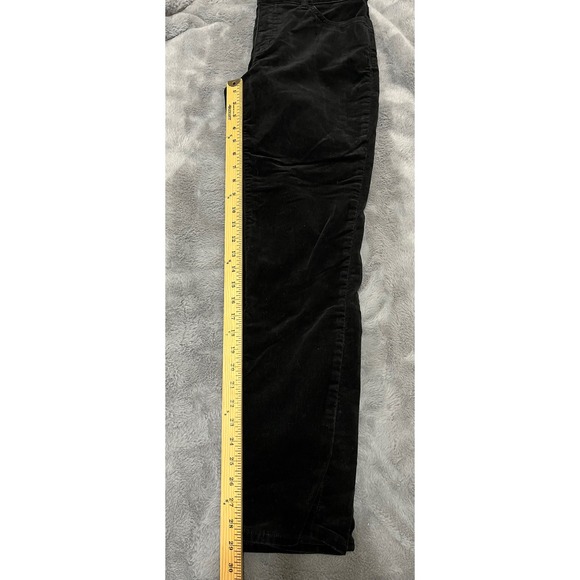 Chaps Black Corduroy Pants Women Size 8 Straight Leg Casual Comfort - Picture 5 of 5